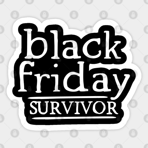 Black Friday Survivor Sticker by Etopix